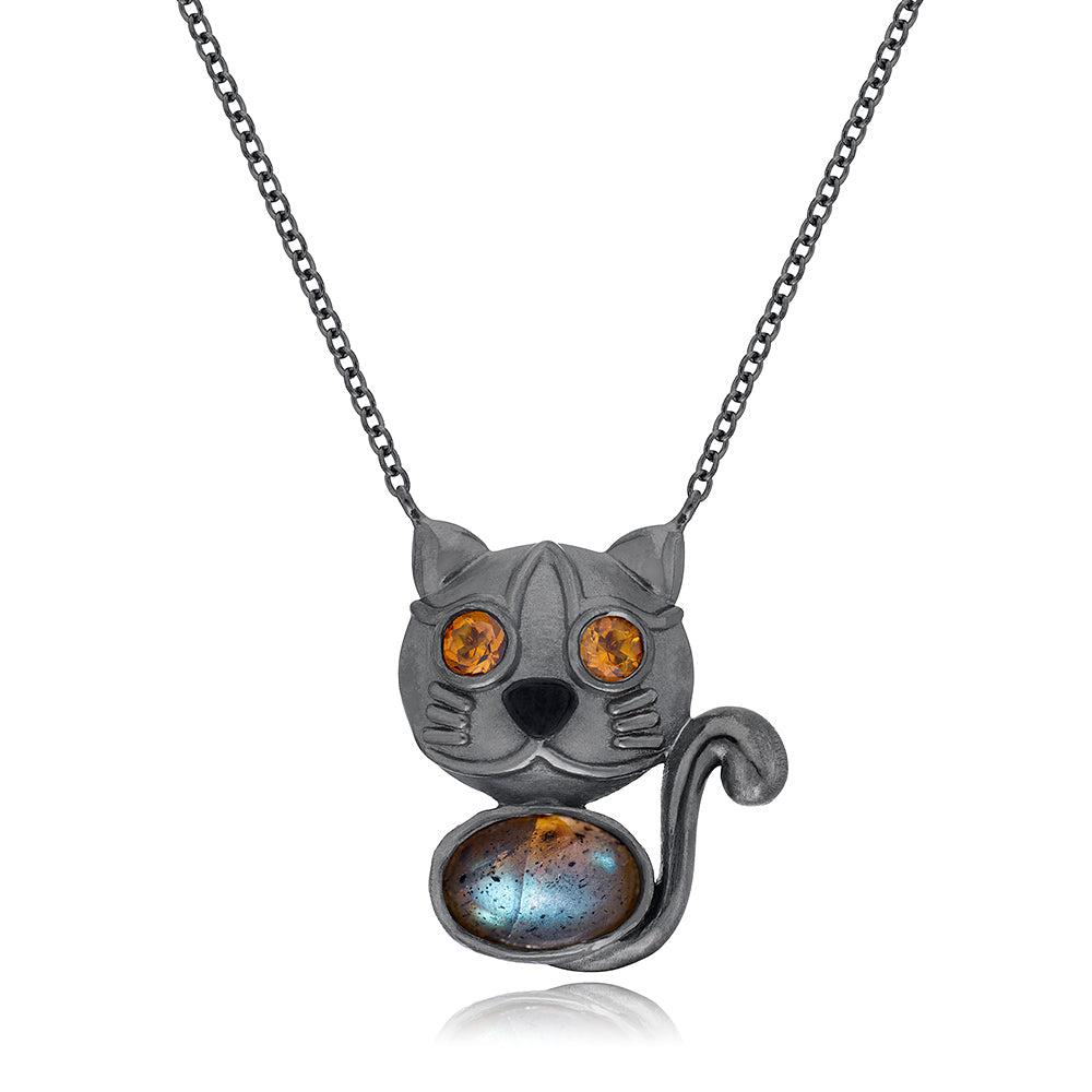 Jackson Black Kitty Pendant