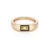 Modernist Signet Ring - Double Baguettes