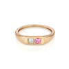 Modernist Signet Ring - Double Baguettes