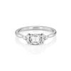 Yours only - Round Diamond and tapered Baguette Ring