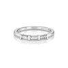 Yours only - Round Diamond and tapered Baguette Ring