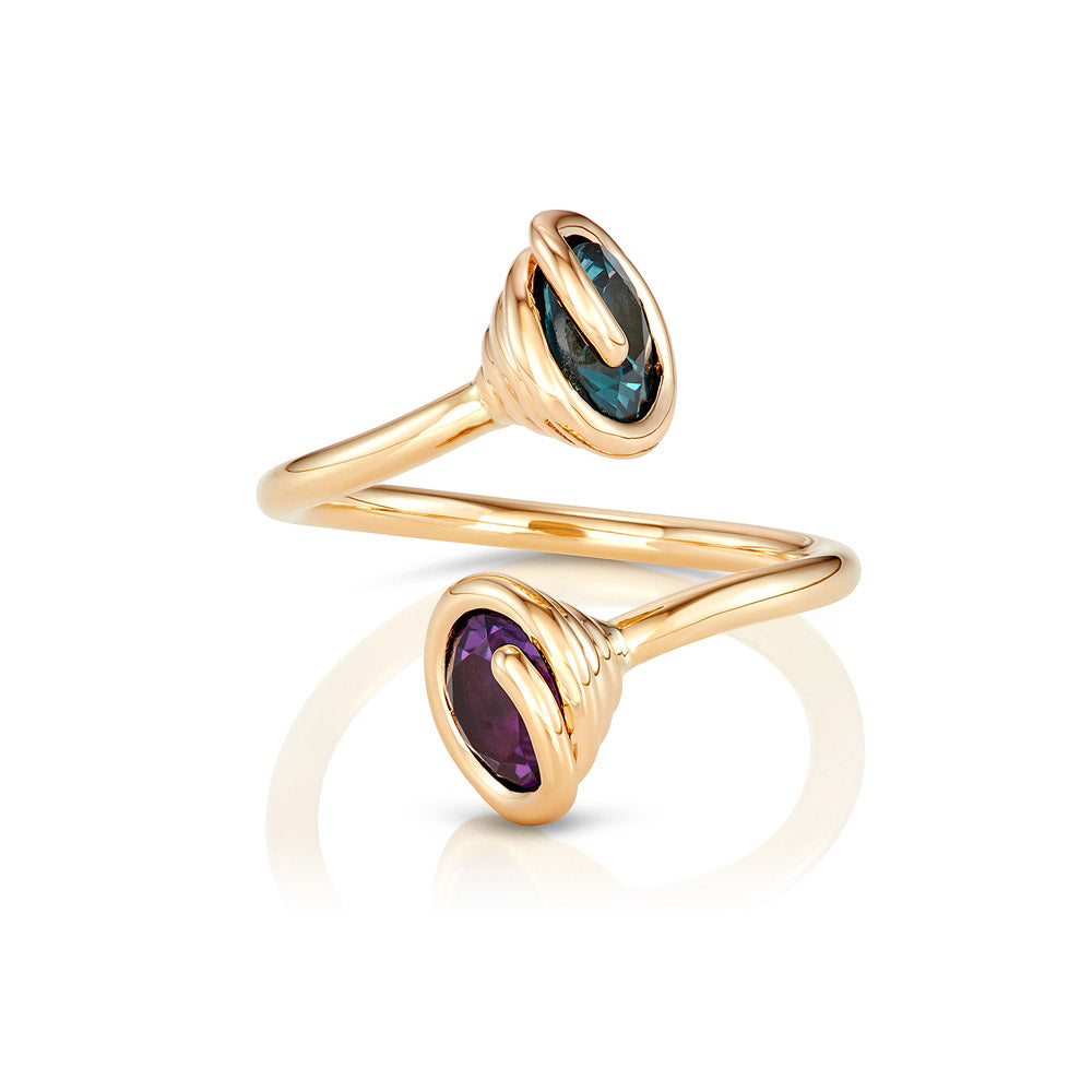 Double Scroll Open Ring