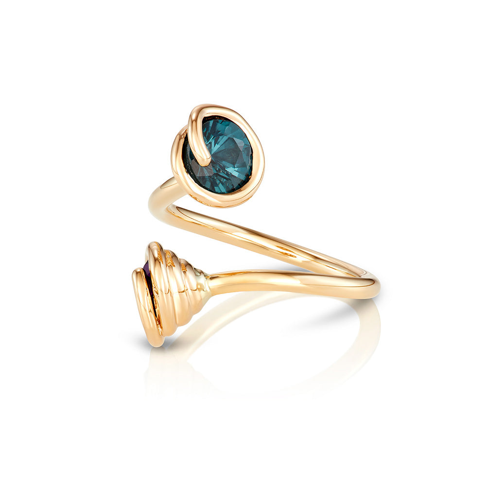 Double Scroll Open Ring