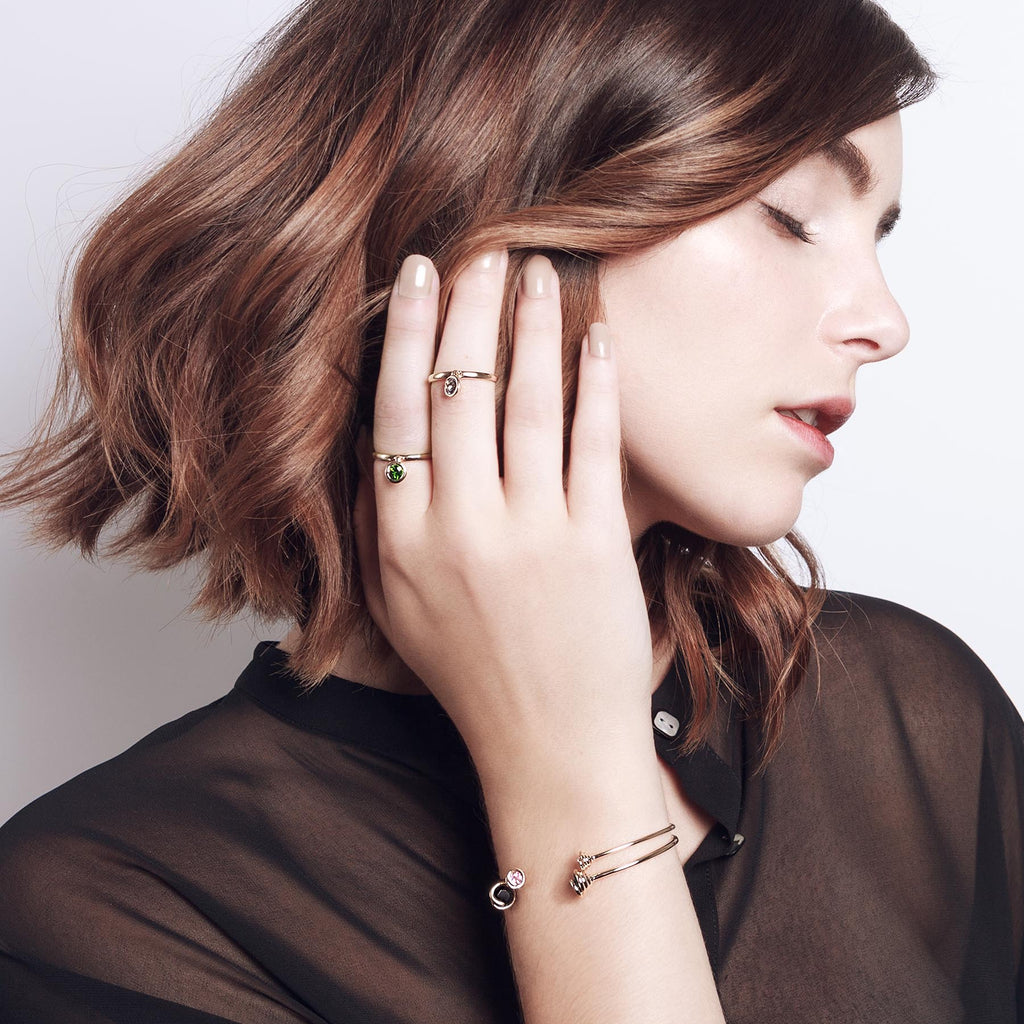 Double Scroll Open Bracelet Petit