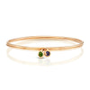 Scroll Charm Chrome Iolite stackable Bracelet
