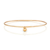 Scroll Charm Chrome Iolite stackable Bracelet