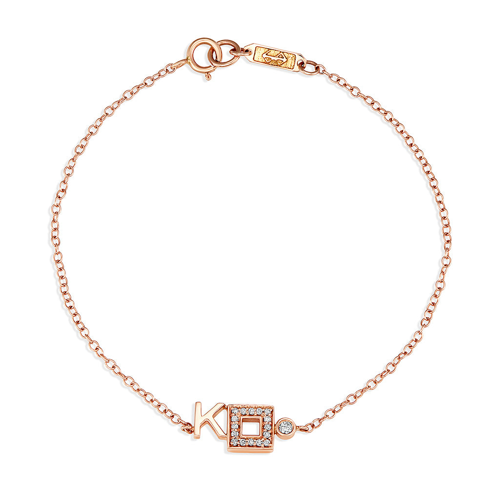 Modernist Initial Bracelet 'K'
