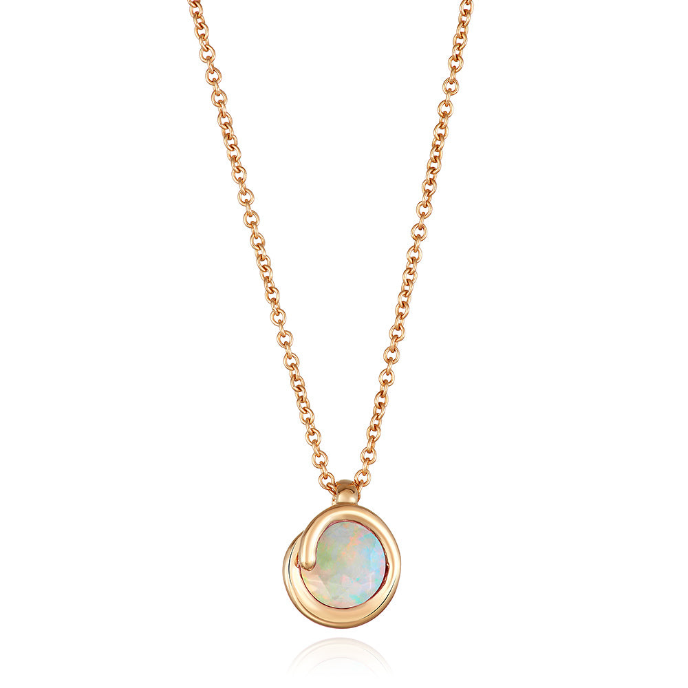 Opal Scroll Pendant