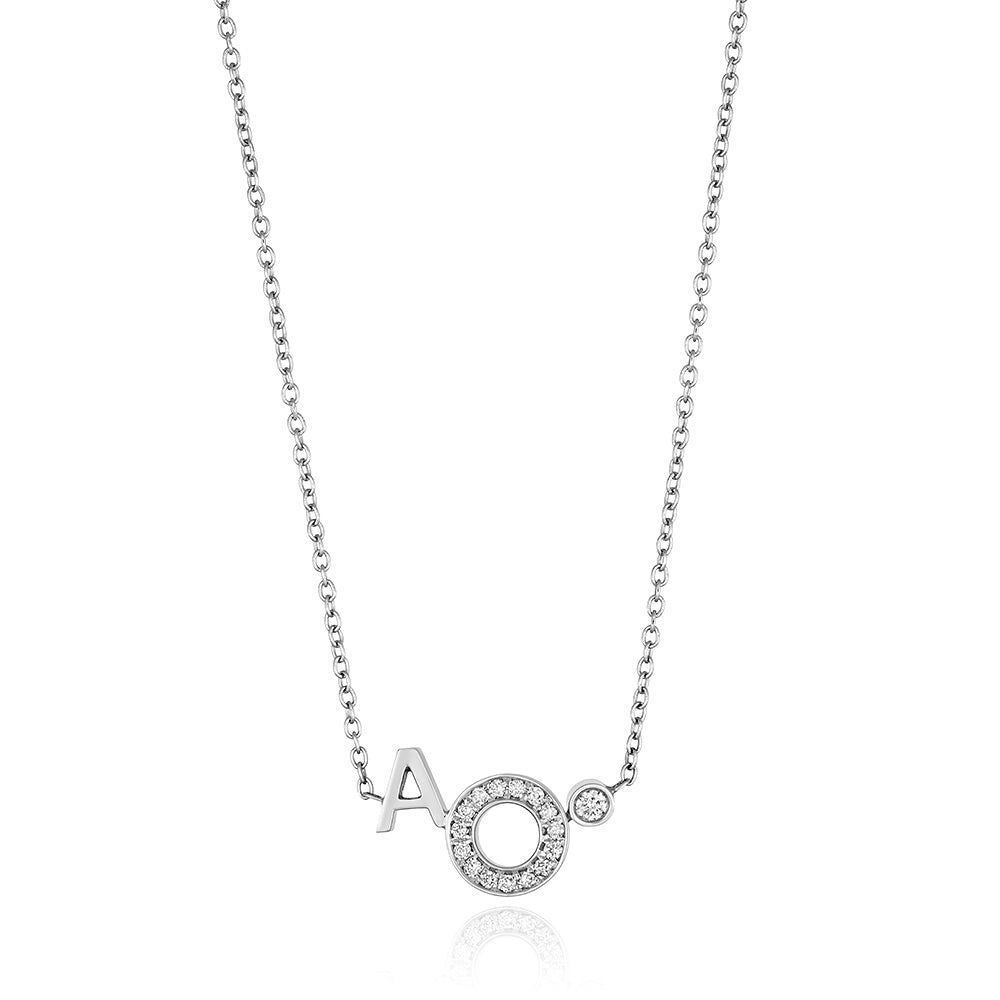 Modernist Initial Pendant 'A'
