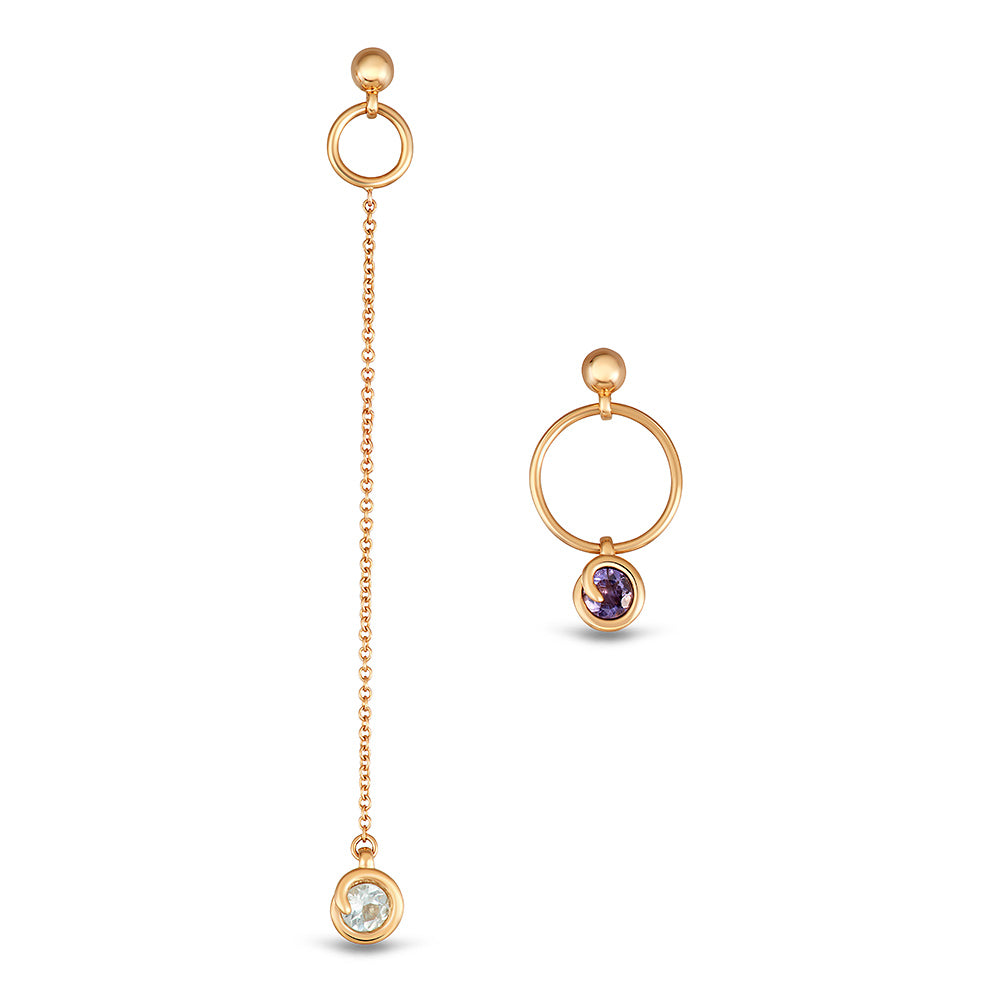 Scroll Asymmetry Earring