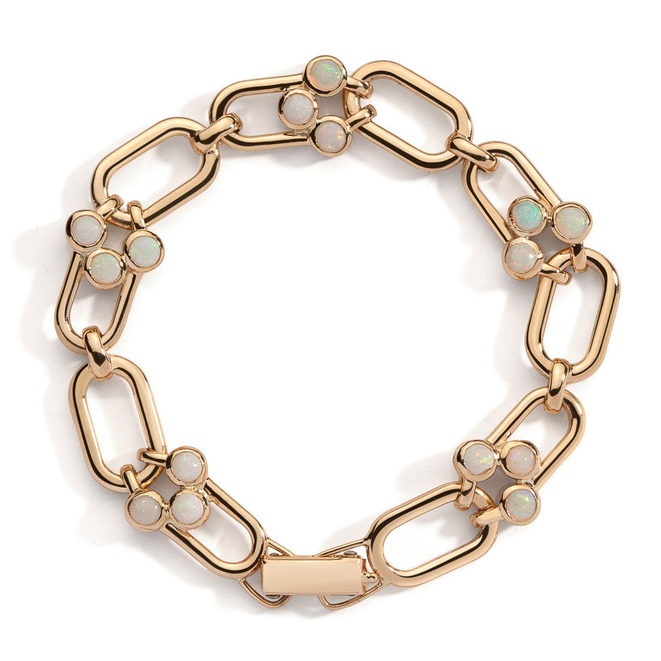 Modern Link Opal Bracelet