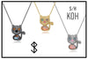 Jackson White Kitty Pendant