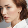Modern Link Diamond earrings