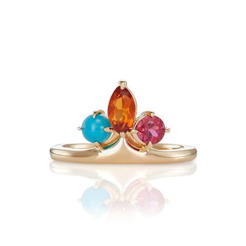Double Scroll Open Ring