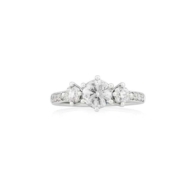 Y.J 3 Stone Ring