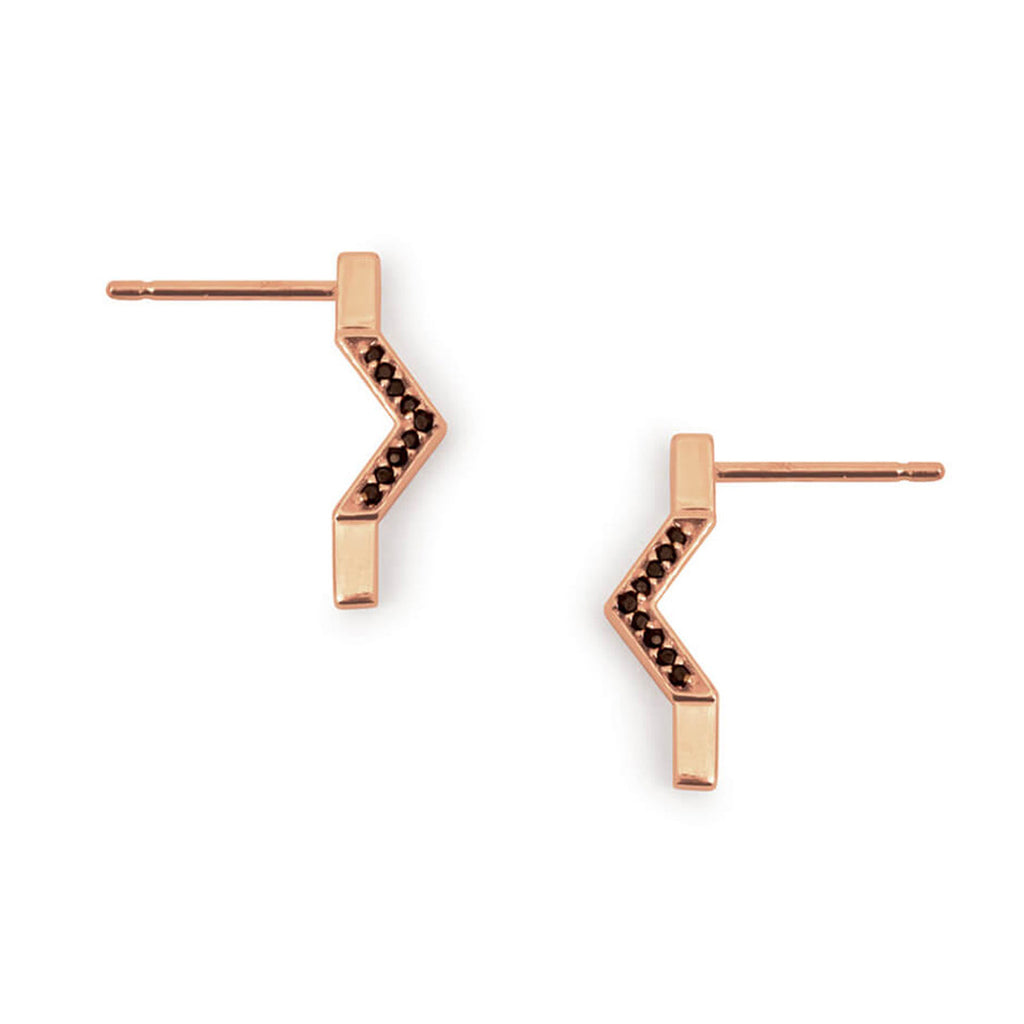 Discrete Diamond Triangle Earring