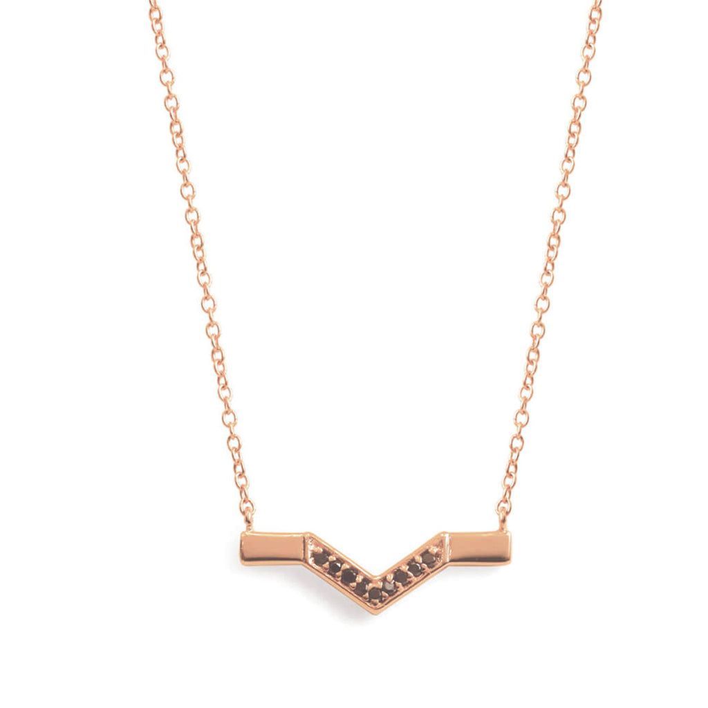 Discrete Diamond Triangle Pendant