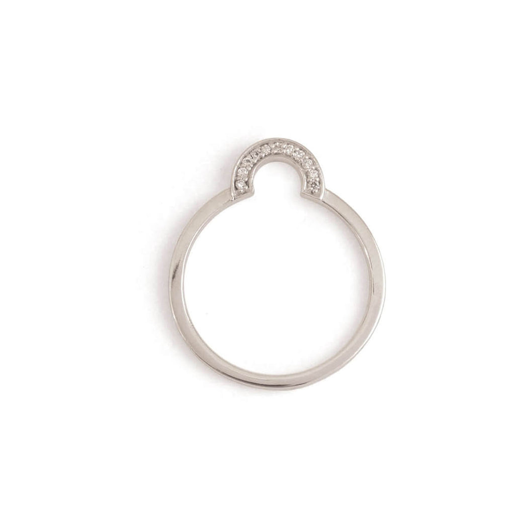 Discrete Diamond Positive Round Ring