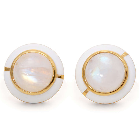 MINI GEO PINK CHALCEDONY BLACK LINE RING