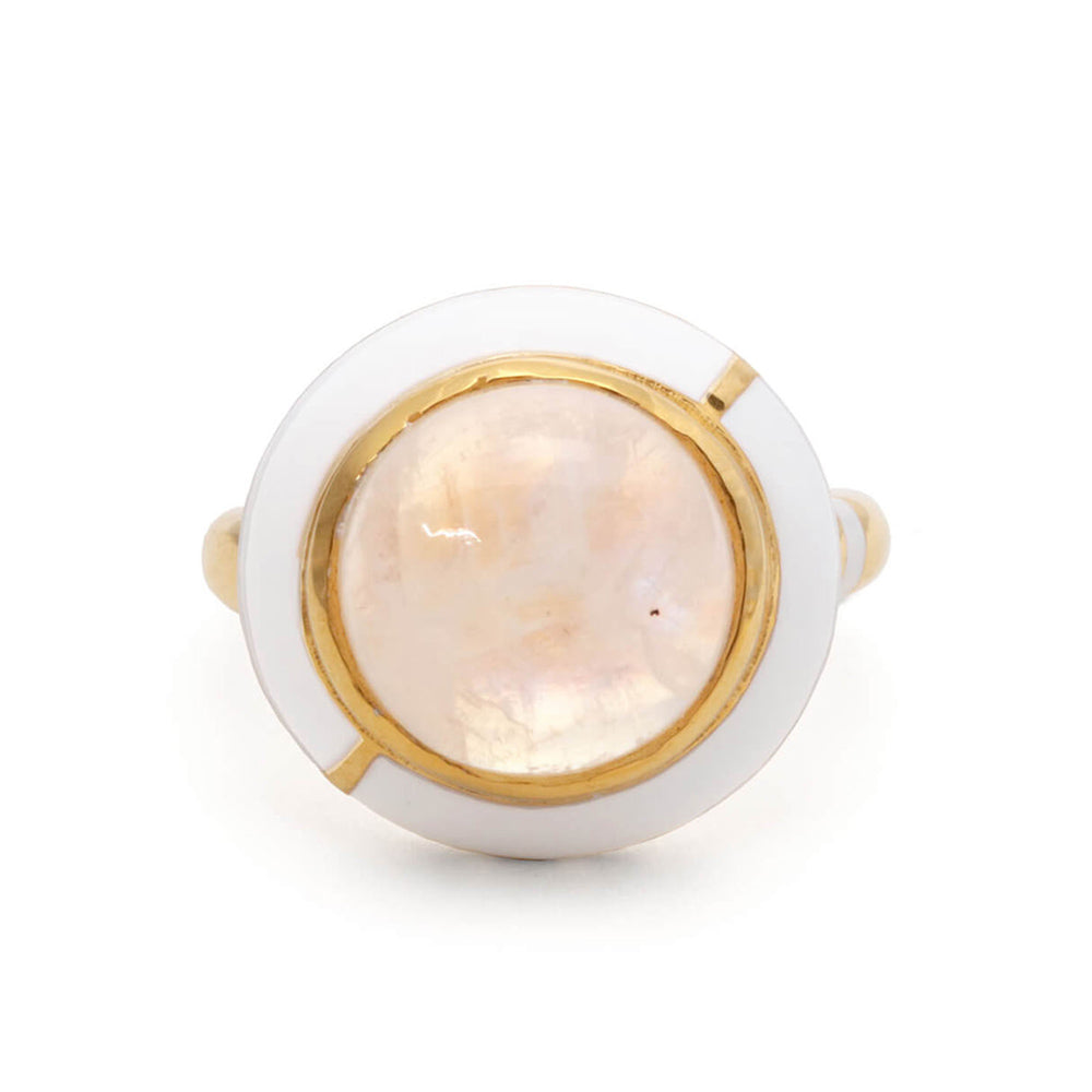 GEO MOONSTONE RING