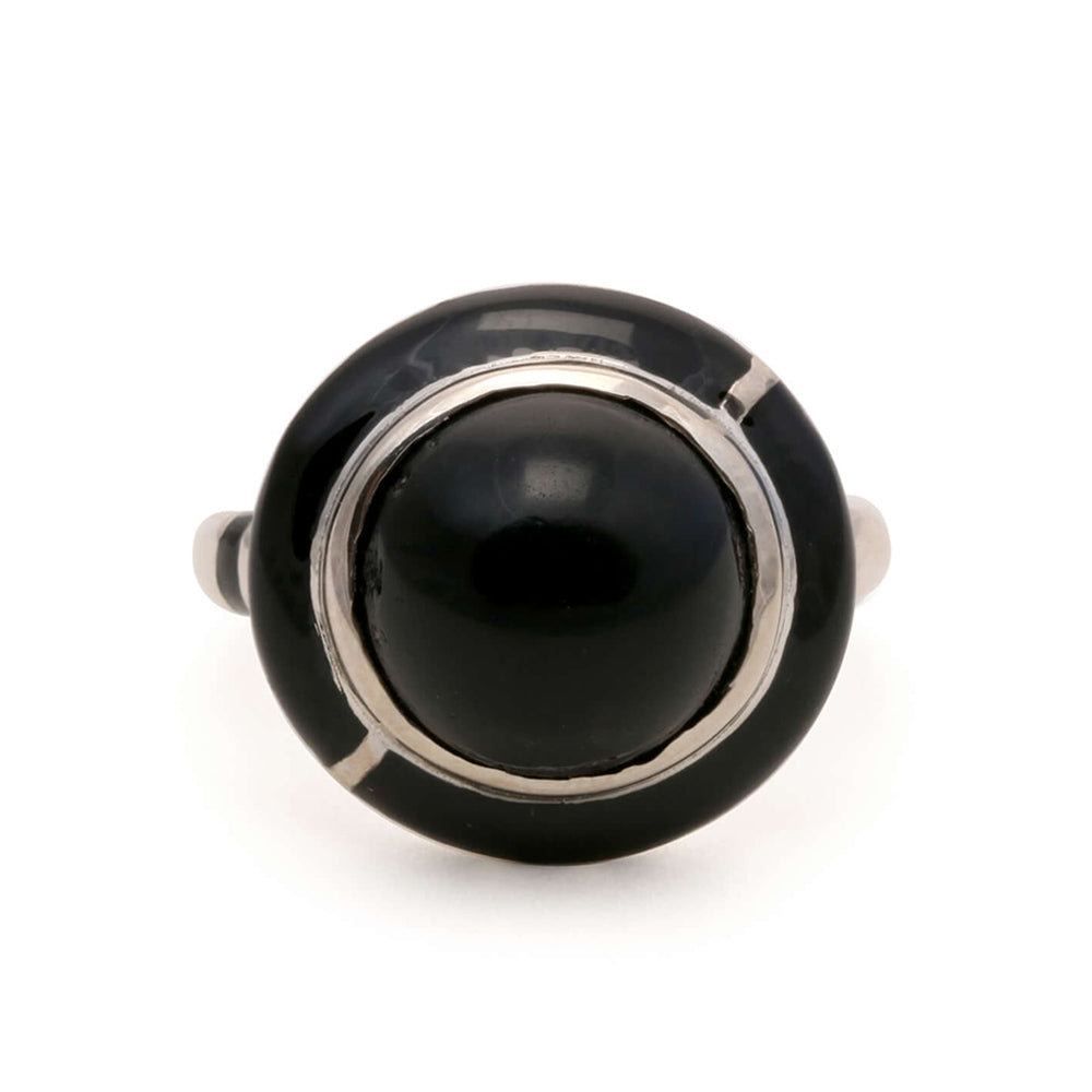 GEO ONYX RING