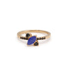 Yours only - Round Diamond and tapered Baguette Ring