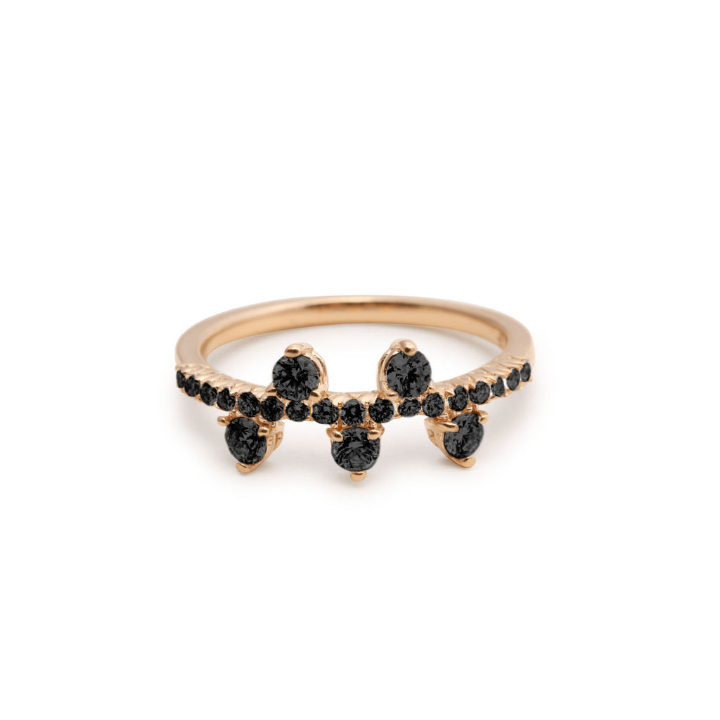Yours only - Round Black Diamond Ring