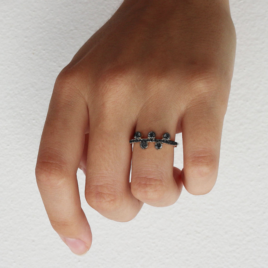 Yours only - Round Black Diamond Ring