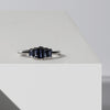 Yours only - Cluster Baguette Blue Sapphires Ring